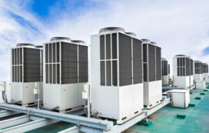 a-row-of-rooftop-HVAC-units