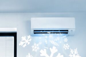 cold-air-blowing-from-ductless-air-handler